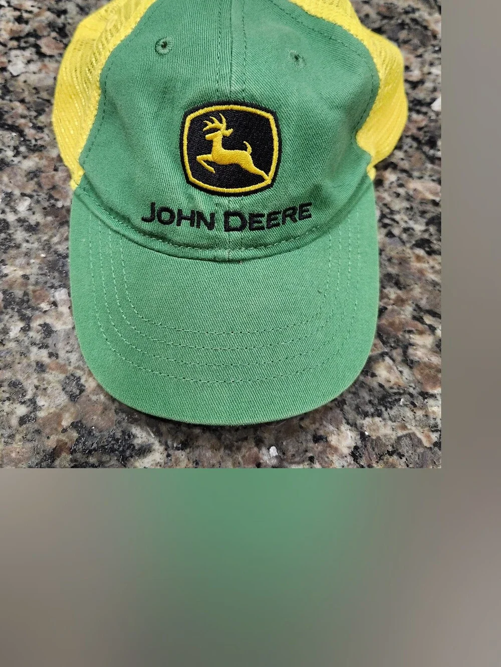 Classic Green and Yellow Youth John Deere Hat